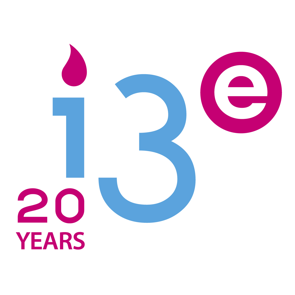 Logo aniversario 20 años I3E
